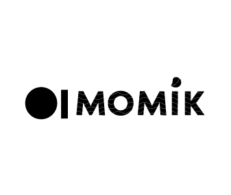 logo momik negro